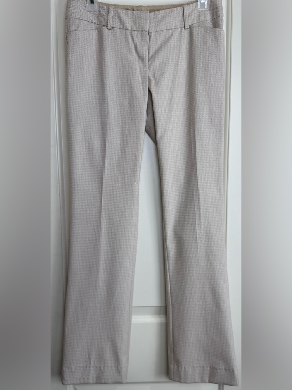The Limited Drew Fit Beige Linen Blend Dress Pants Trousers Size 2